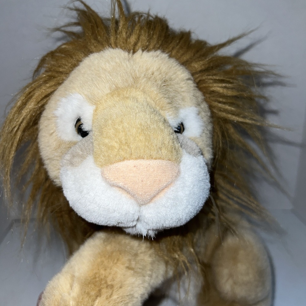 Creations T.L. Toys Lion Plush Stuffed Animal Toy 12" Large Wild Cat King Posed